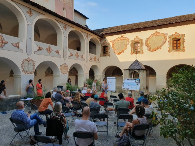 Rencontre habitants _ Géographe _ géologue _ dessin en live 2(remontons la Roya)